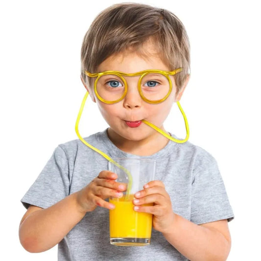 Funny glasses drinking Straw