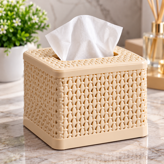 Rose Square Tissue Box