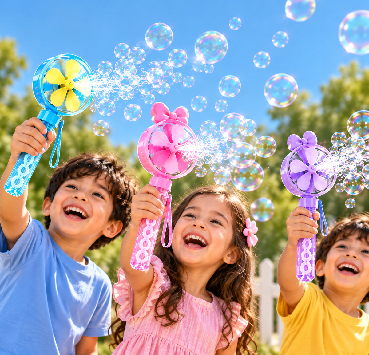 🫧 2-in-1 Bubble Fan Stick for Kids