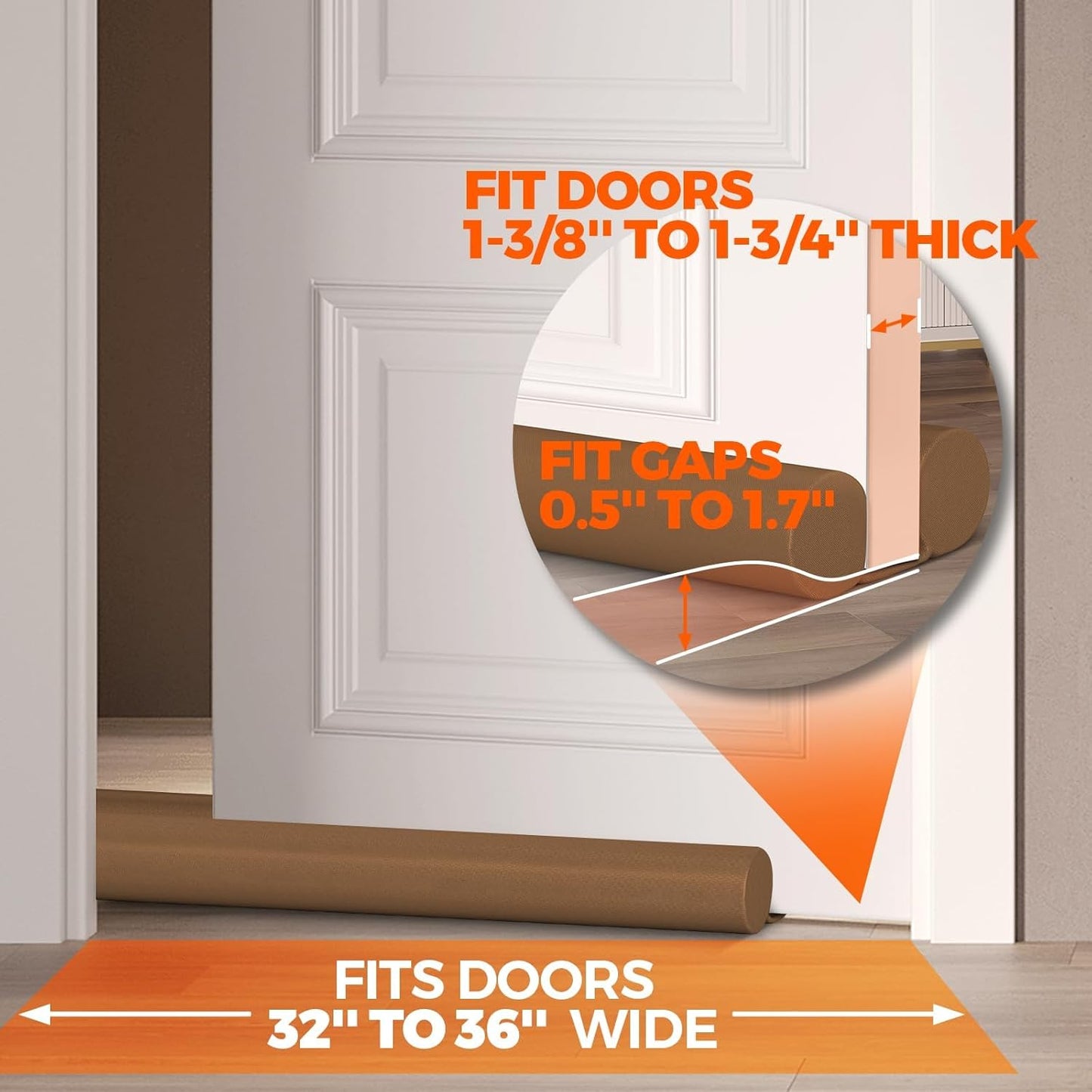 Two-Sided Door Draft Stopper