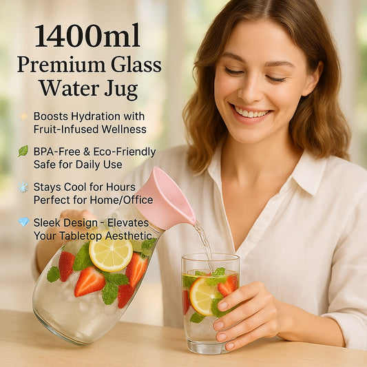 1400ml Hard Glass Water Jug