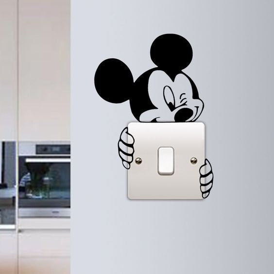 Miki Mouse Shape Wooden Wall