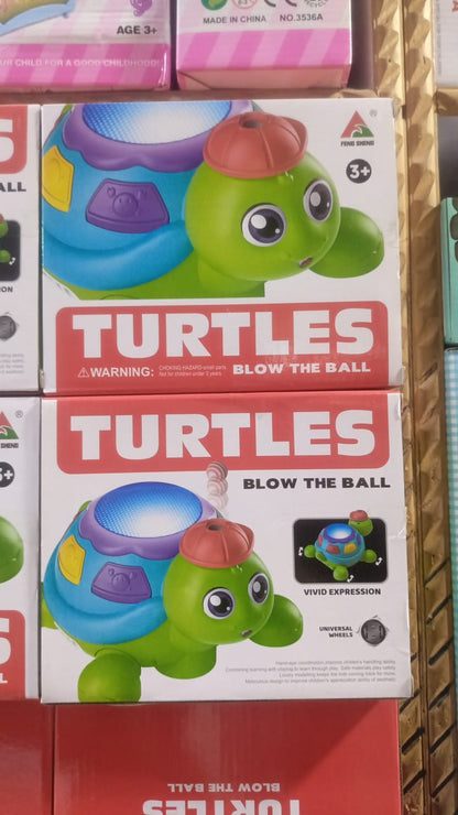 Blow the Ball Turtle Toy