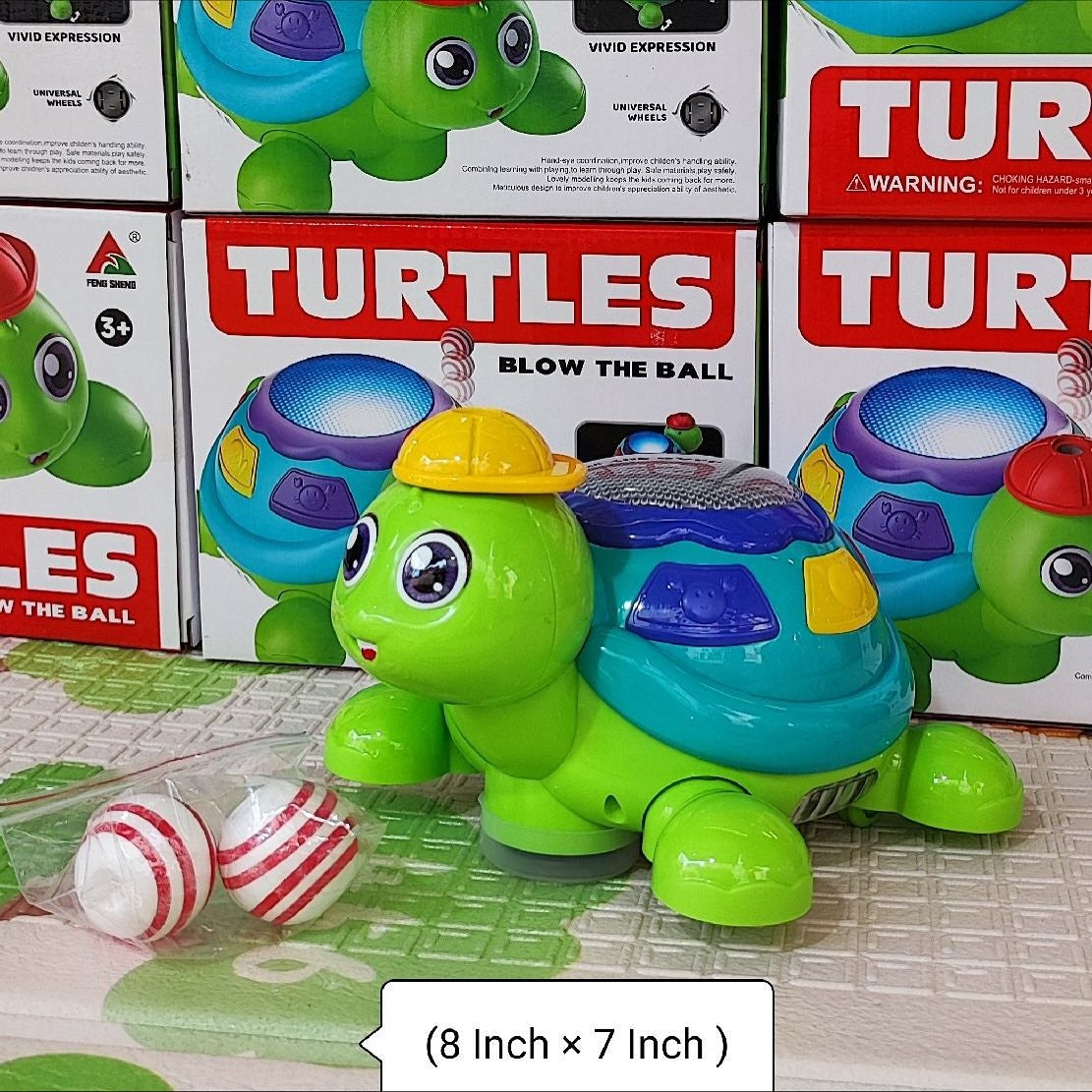 Blow the Ball Turtle Toy