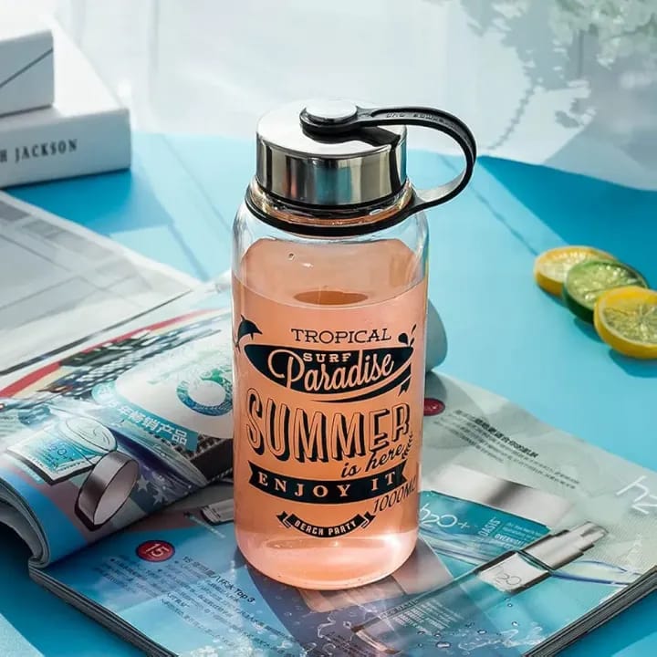 Glass Water Bottle