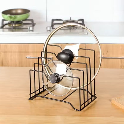 Multi Functional Kitchen Cutting Board And Pot Lid Organizer