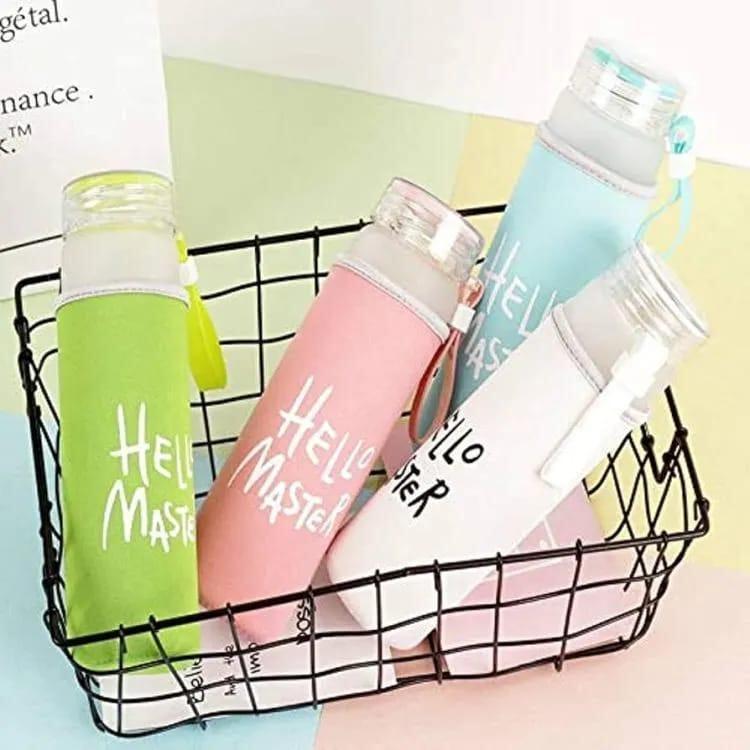 Frosted Glass Water Bottle Fitness