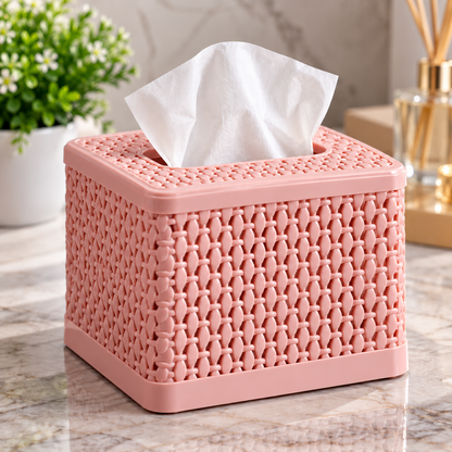 Rose Square Tissue Box
