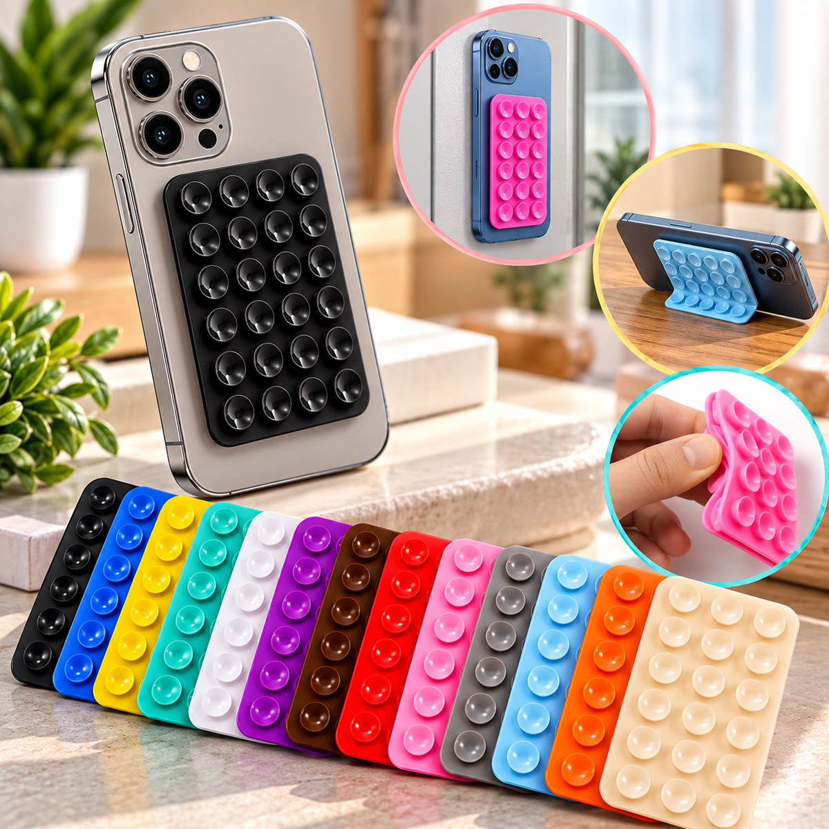 Silicone Suction Cup Phone Holder