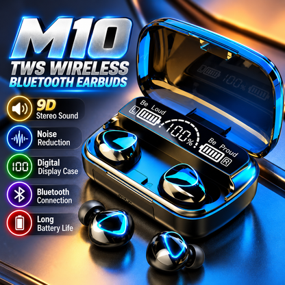 M10 TWS 9D Wireless Earbuds