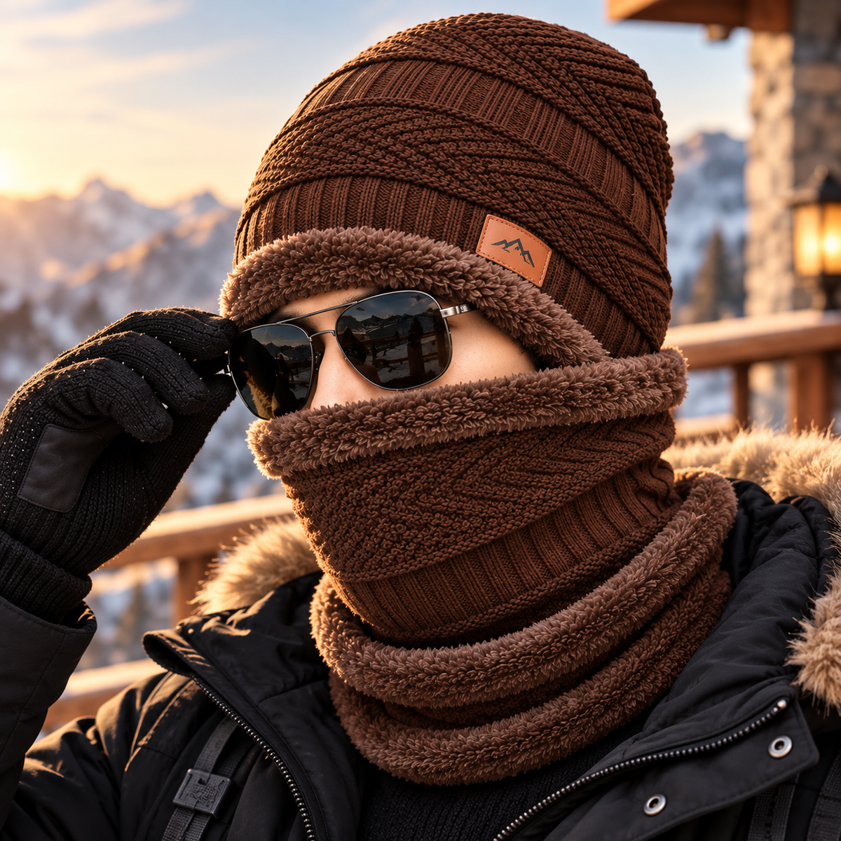 2-in-1 Wool Beanie & Neck Warmer