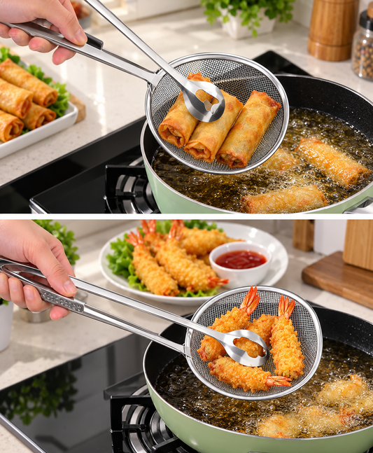 2 IN 1 FRYING TONG