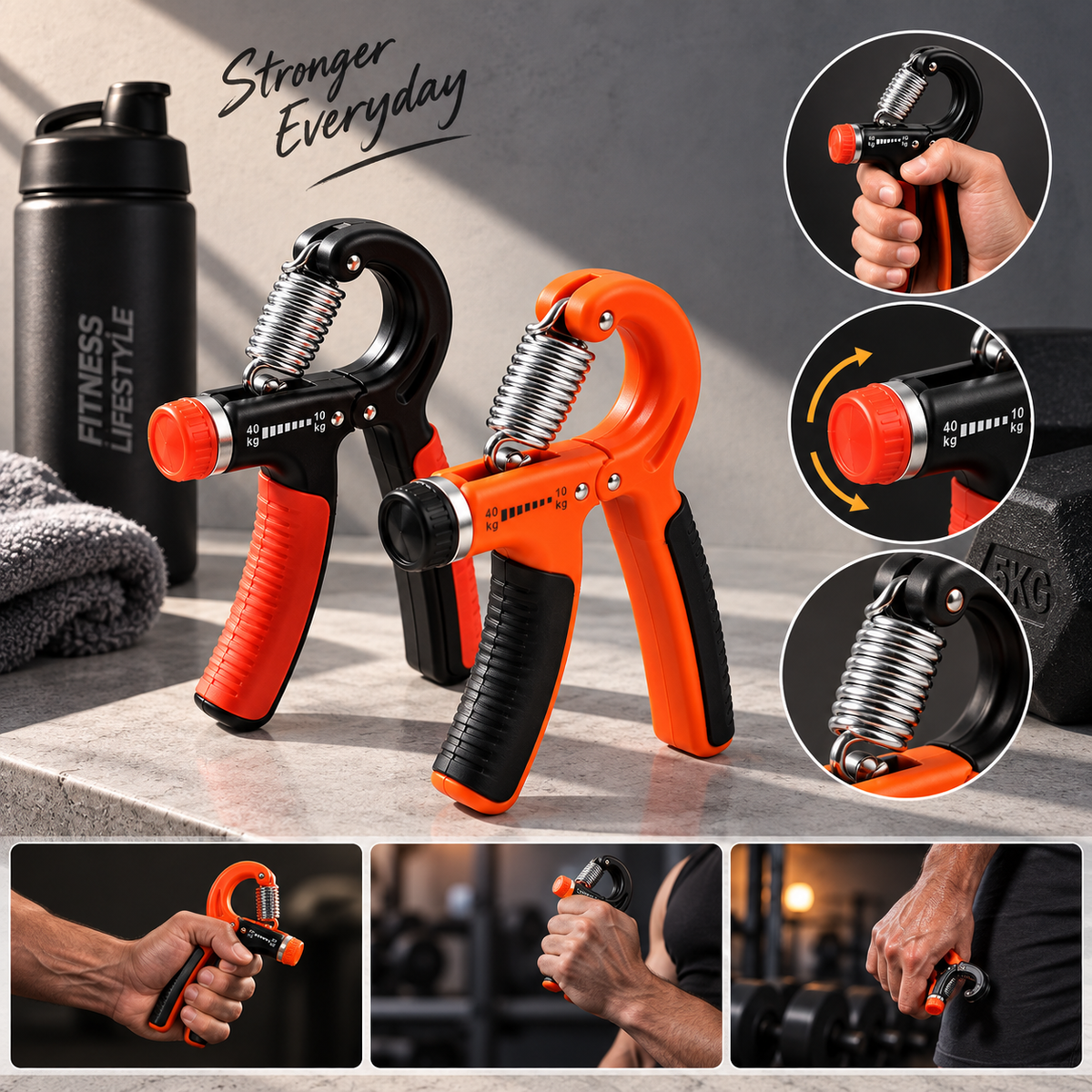 2 Hand Grippers Fitness