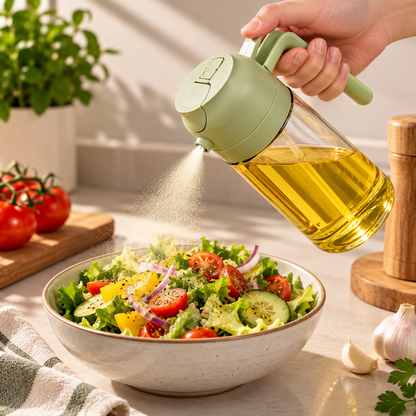 2-In-1 Oil Sprayer Bottle For Kitchen