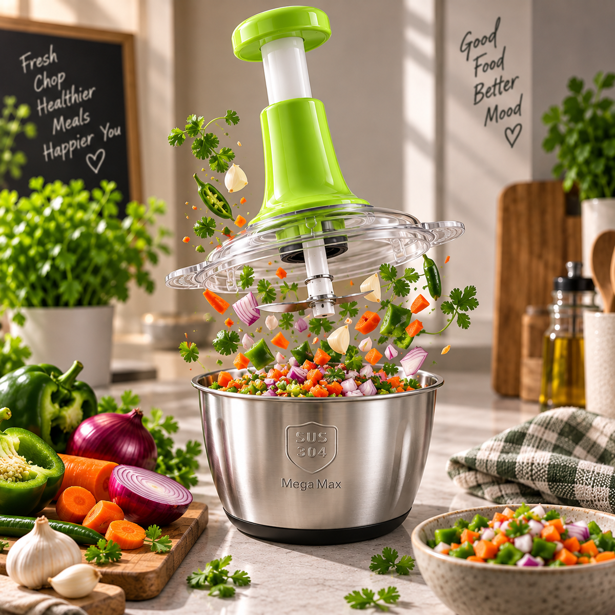 Vegetable Chopper & Meat Mincer