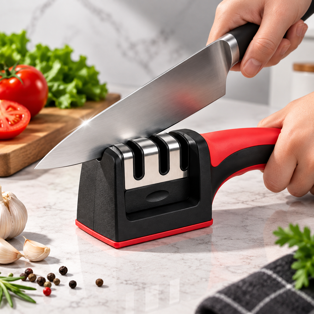 3 Stage Kitchen Knife Sharpener