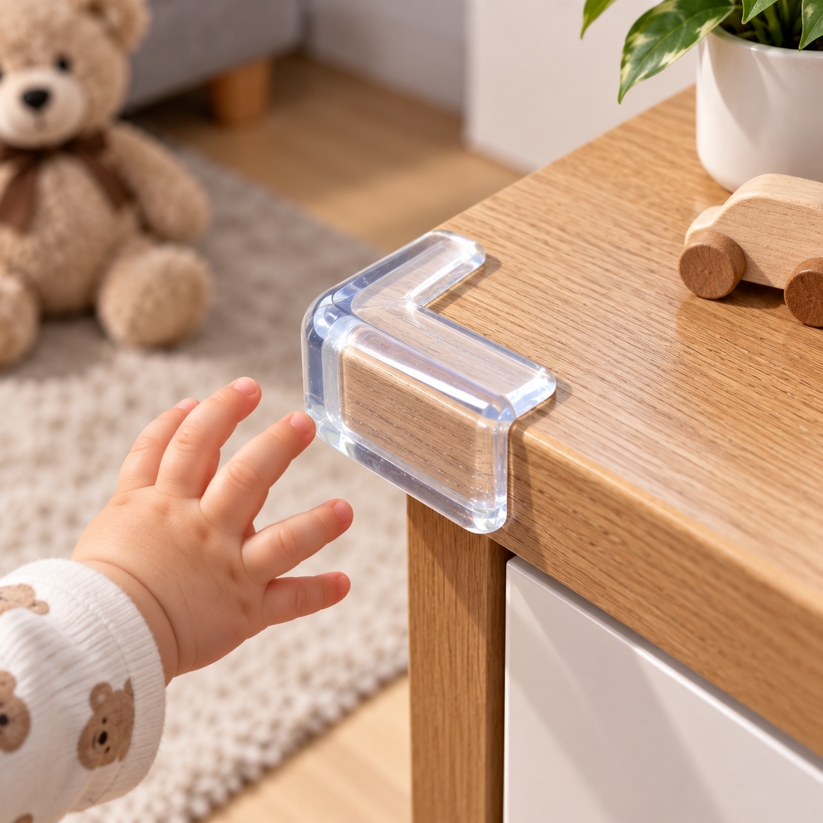 Transparent Silicon Table Corner