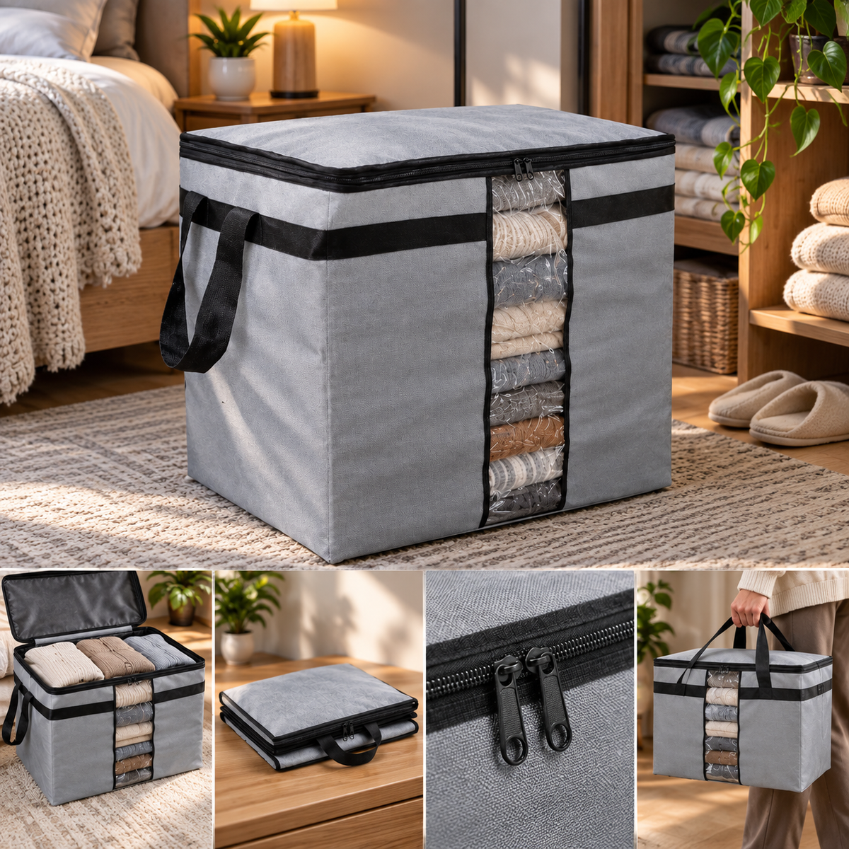 Storage Blanket Bag Organizer