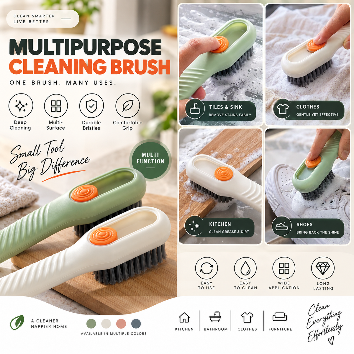 Multi-purpose Shoe Brush