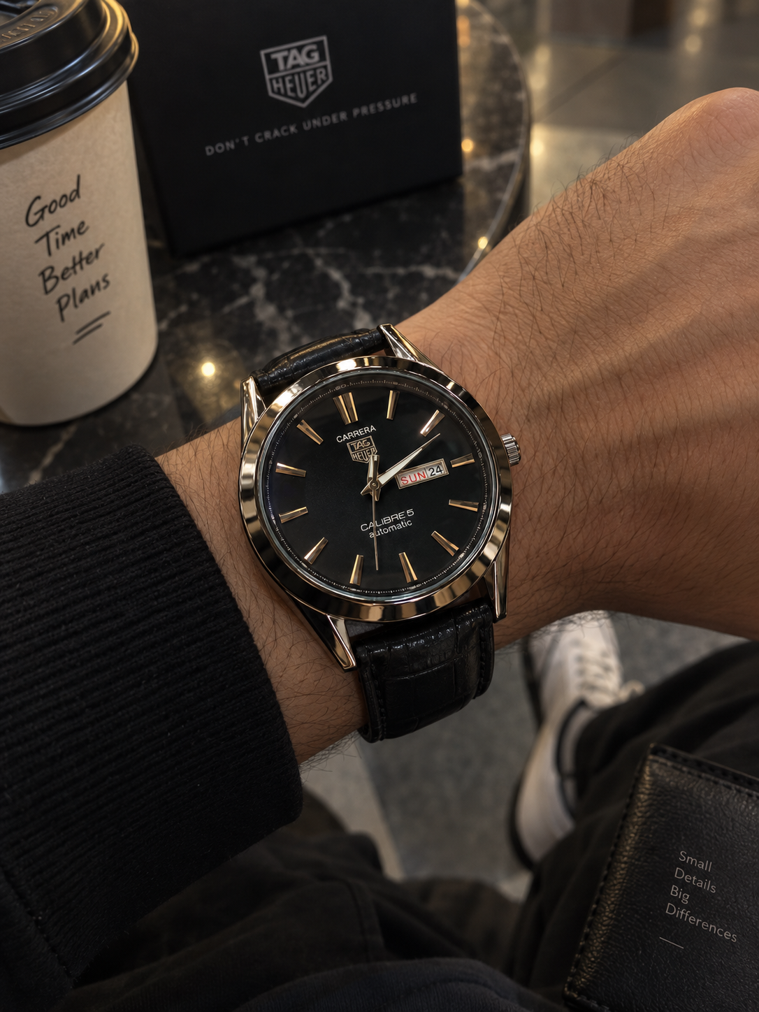 Carrera Calibre 5 Men's Automatic Leather Watch