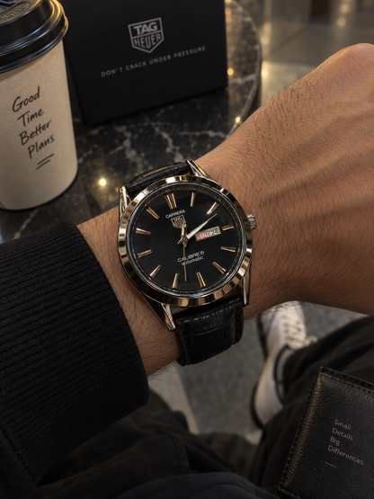 Carrera Calibre 5 Men's Automatic Leather Watch