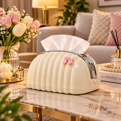 Decorative Shell Tissue Box Case