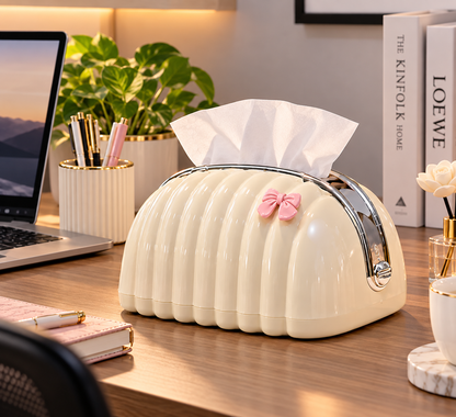 Decorative Shell Tissue Box Case