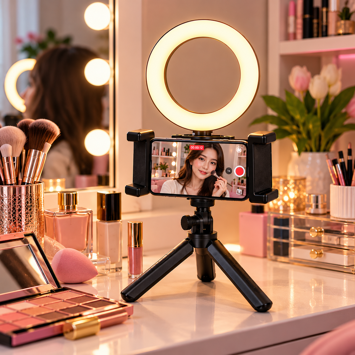 K316 Multi-Position Fill Light & Live Streaming Stand