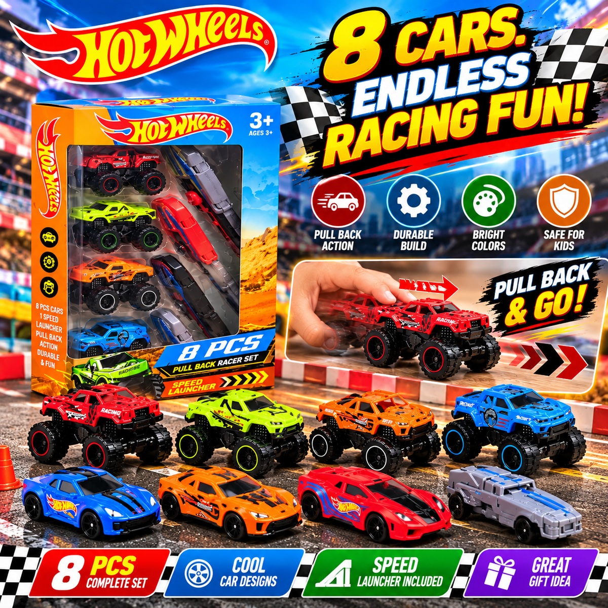 Hot Wheels Monster Truck Set