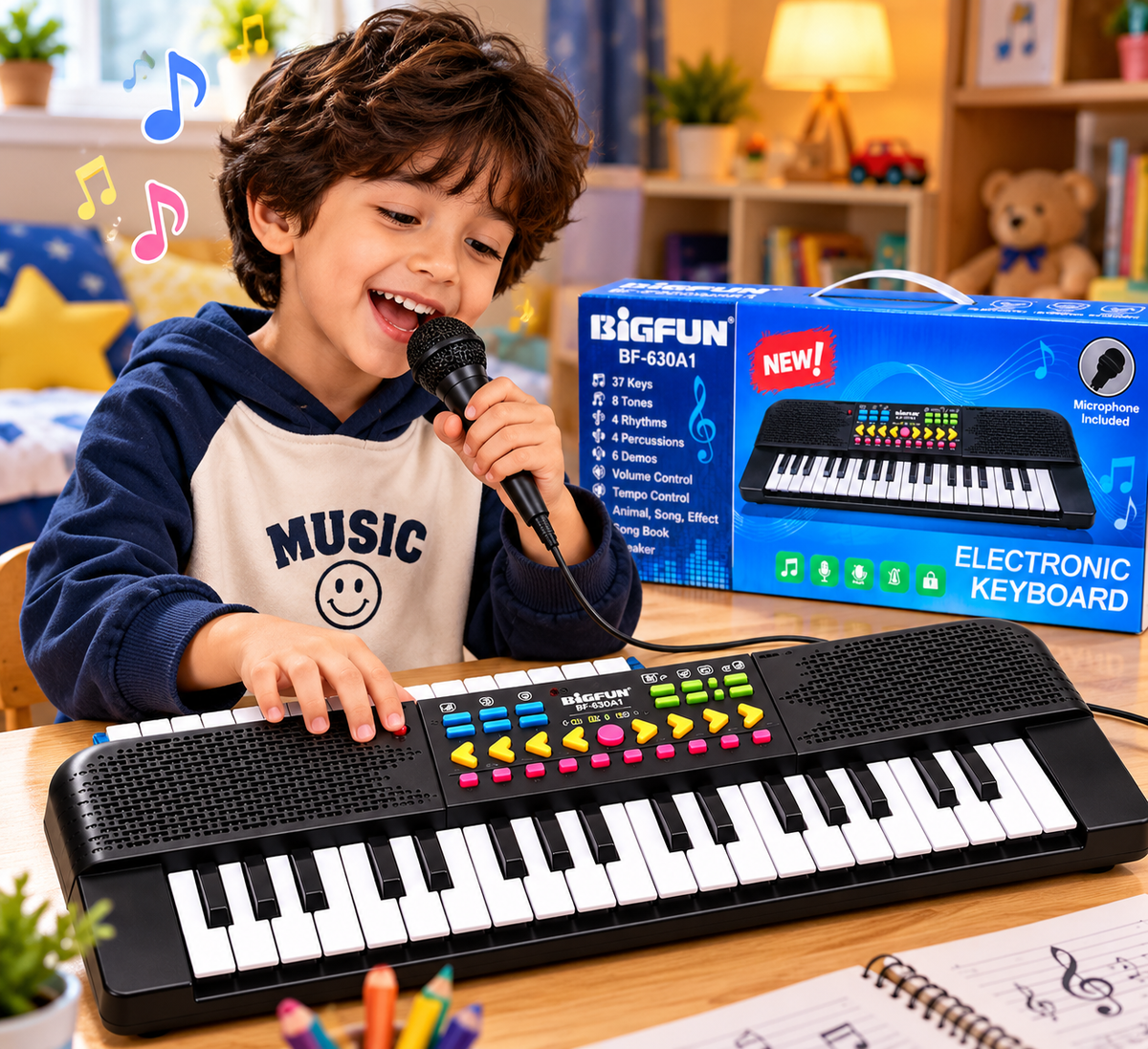 🎹 37-Key Electronic Keyboard Piano for Kids