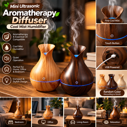 🌿 Mini Ultrasonic Aromatherapy Diffuser
