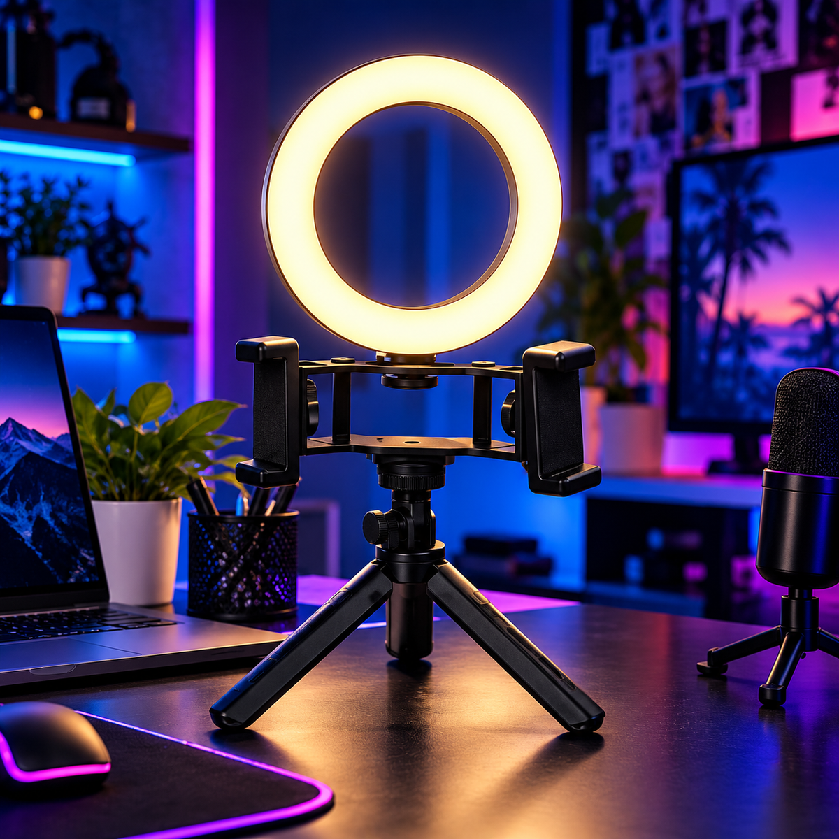 K316 Multi-Position Fill Light & Live Streaming Stand