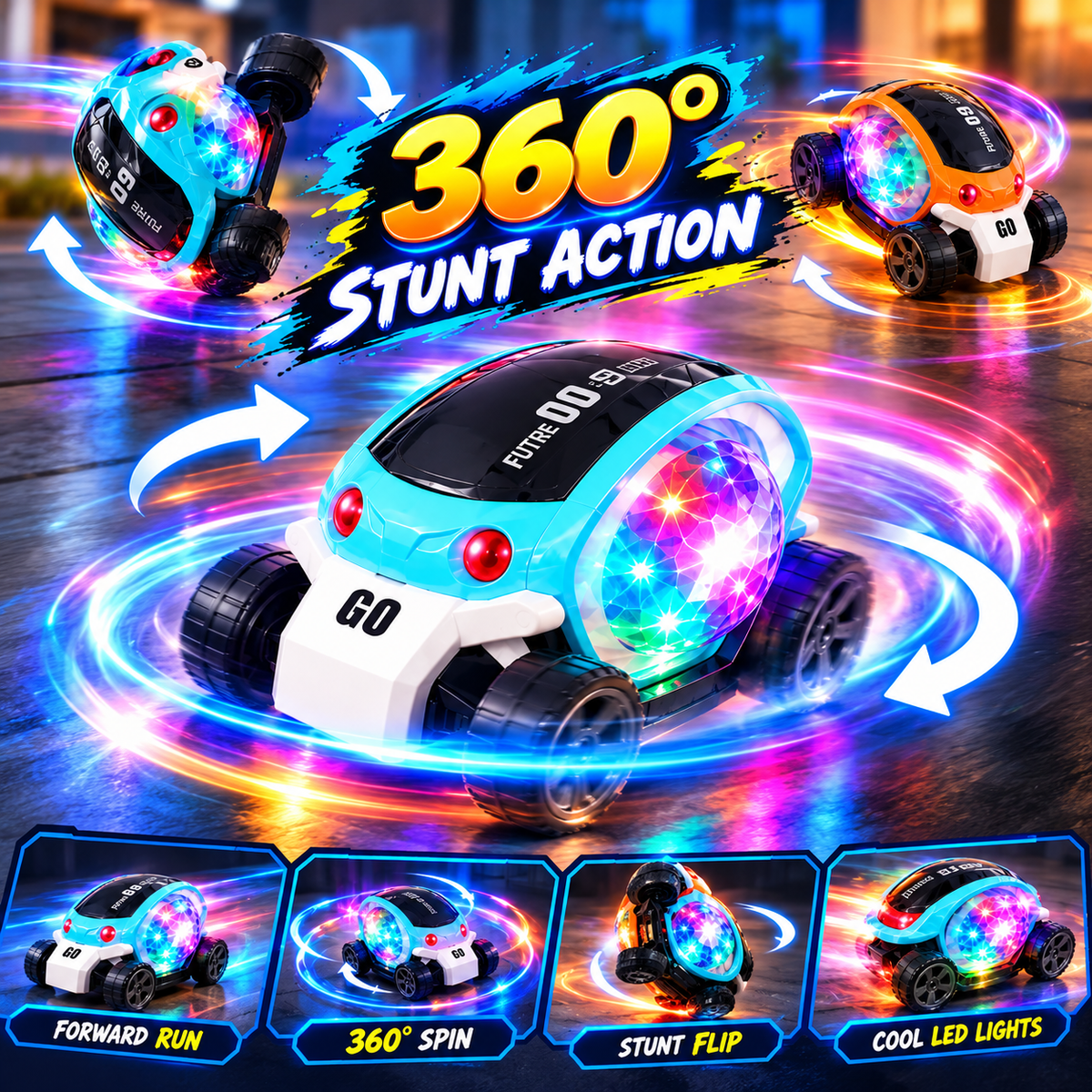 Future 09 Light-Up Concept Car Toy