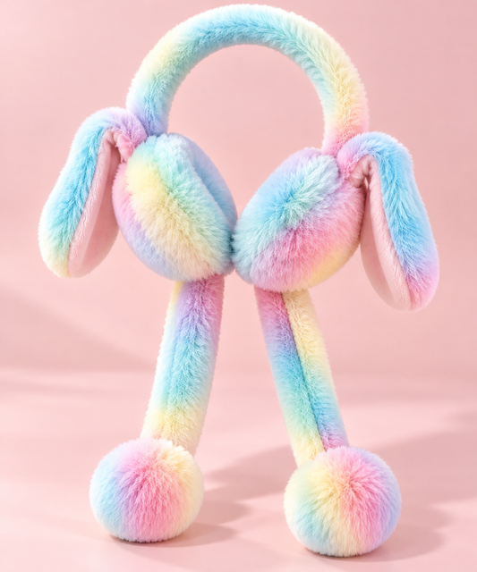 Cute Plush Bunny Ear Muffs