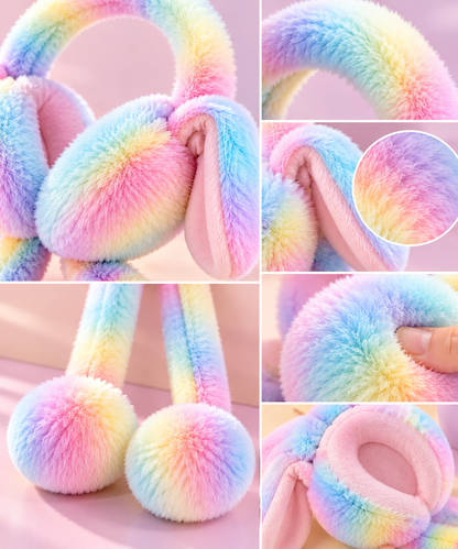Cute Plush Bunny Ear Muffs