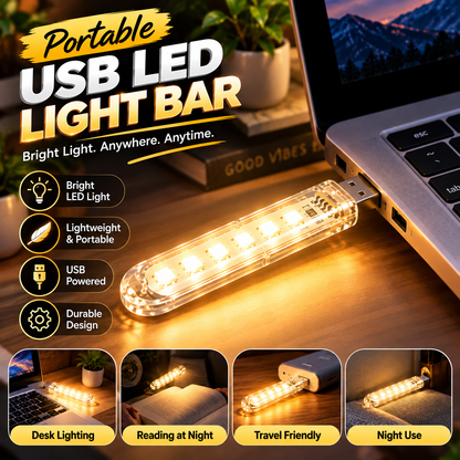 💡 Portable USB LED Light Bar