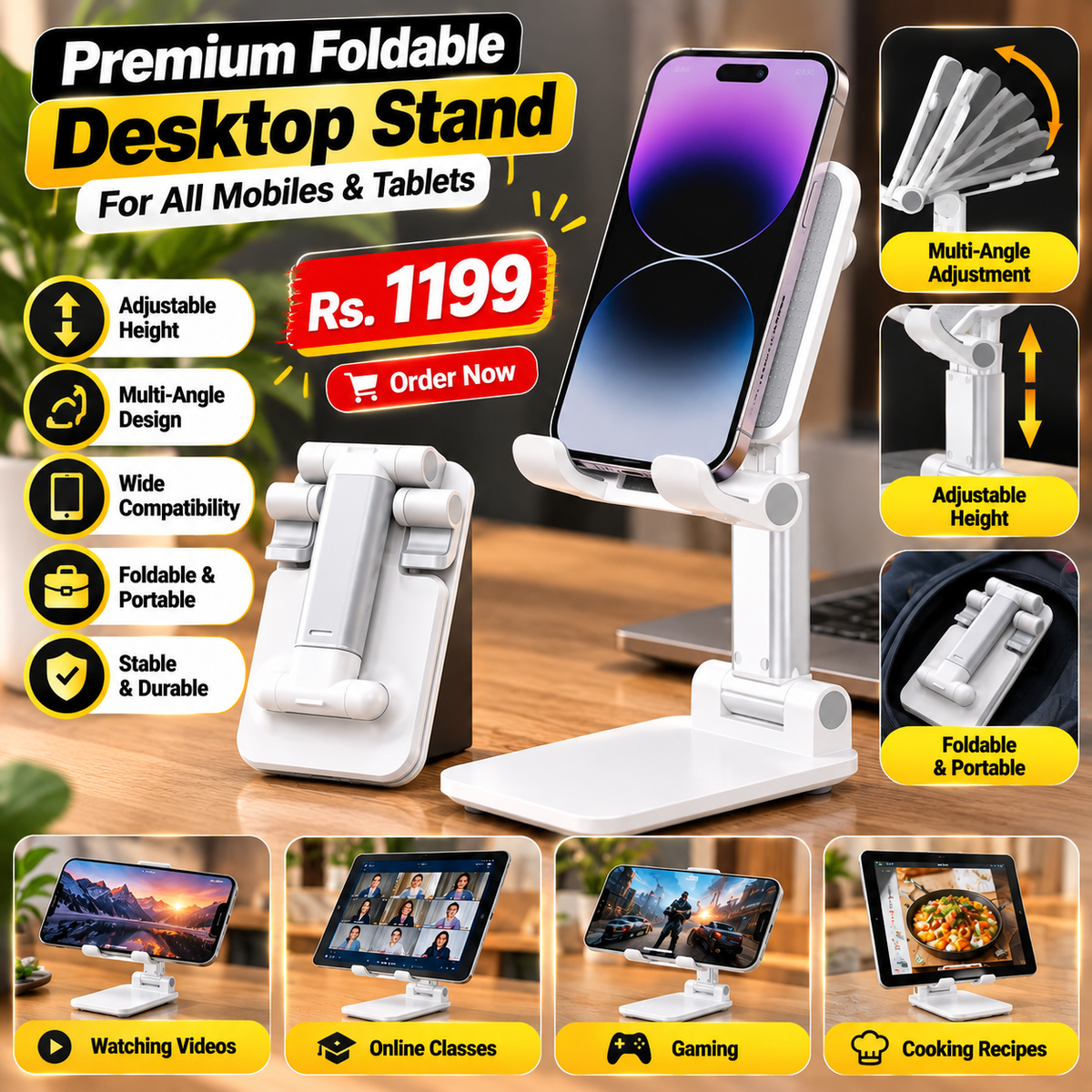 Premium Foldable Desktop Stand