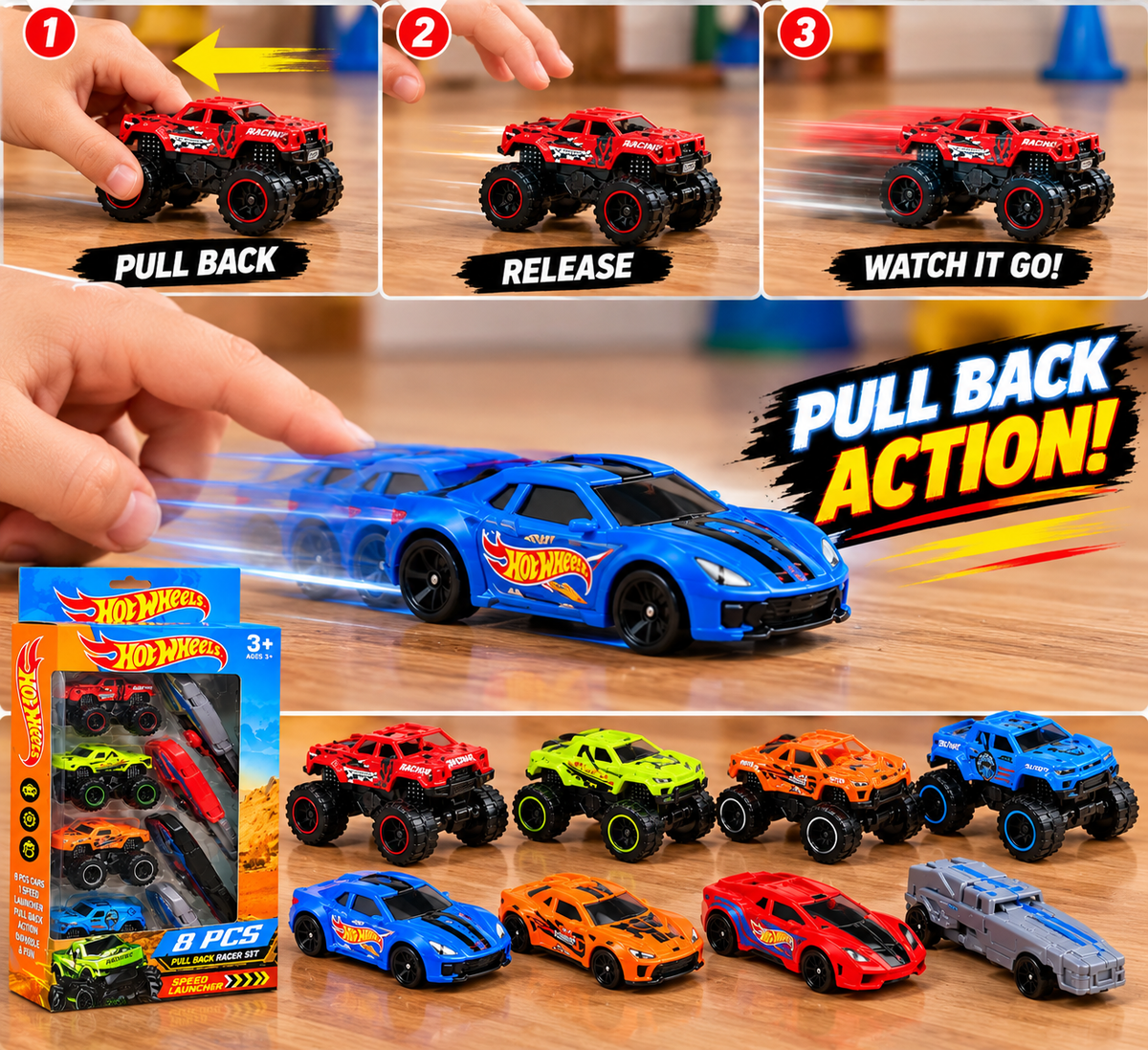 Hot Wheels Monster Truck Set
