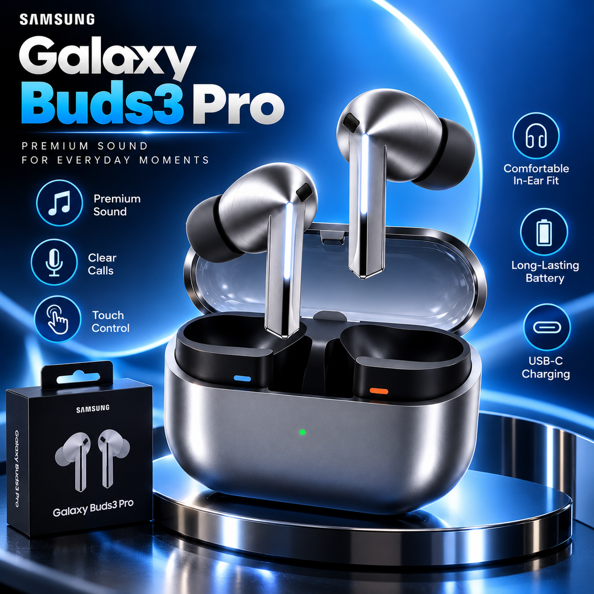 Buds 3 Pro Wireless Earbuds