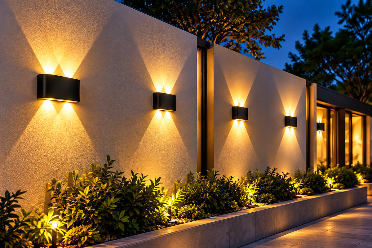 💡 Outdoor Waterproof Up & Down 3+3 LED Wall Light